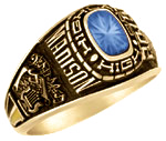 113 Girl's Personalized Square Class Ring